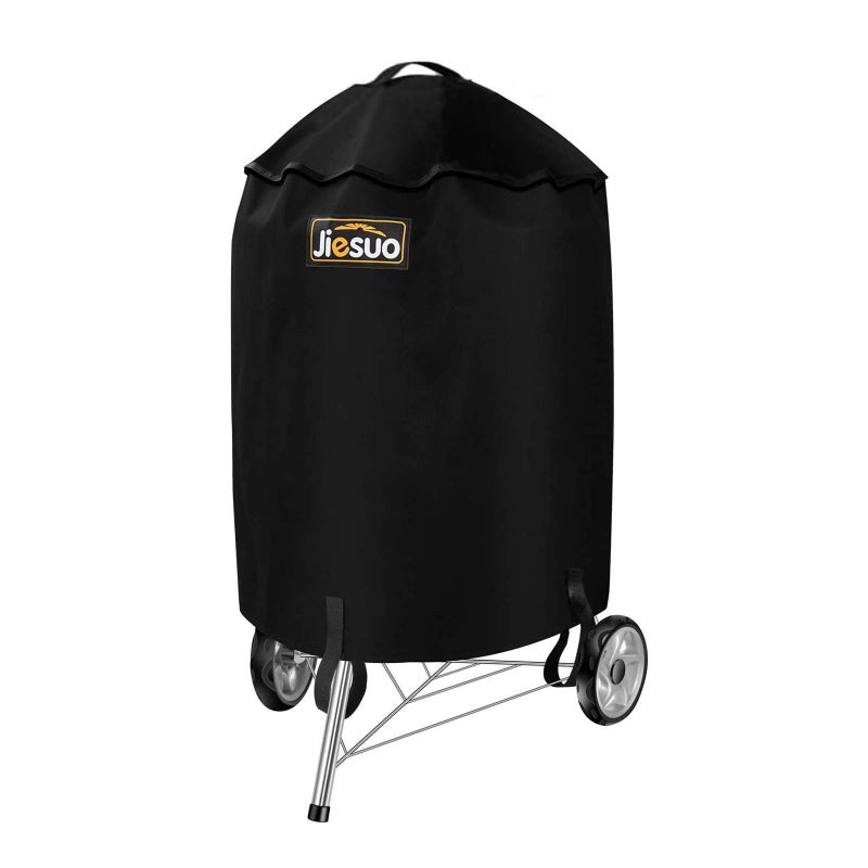 JIESUO Grill Cover for Weber Charcoal Kettle, Premium 22 Inch BBQ Cover, Heavy Duty Waterproof Grill Covers - Image 1